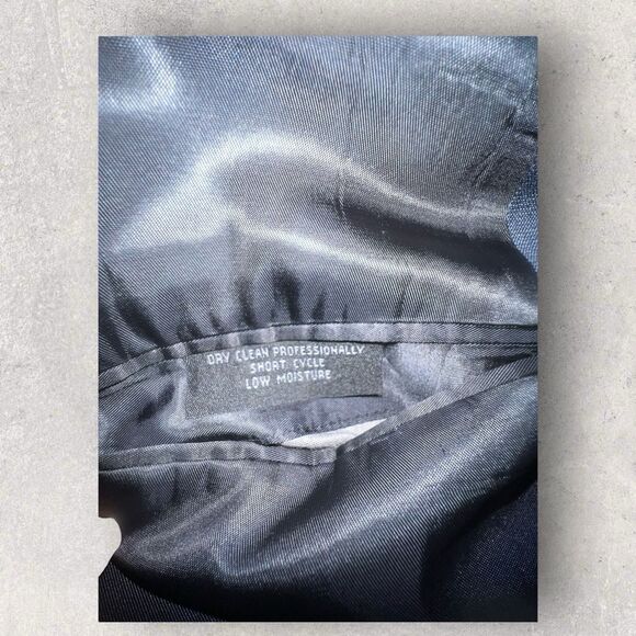 Vintage Christian Dior Blue Male 2 Piece Suit - Picture 7 of 15